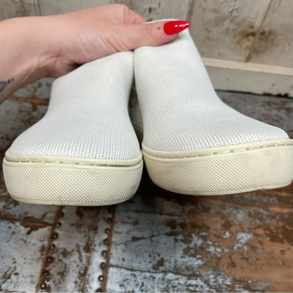 Rothy's White Chelsea High Top Sneaker Boots